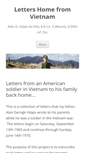 Mobile Screenshot of lettershomefromvietnam.com